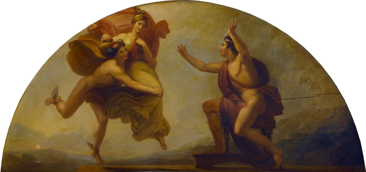 Epimeteo riceve Pandora (dipinto sul soffitto della sala da pranzo della biblioteca) - Collezione Sir John Soane's Museum
